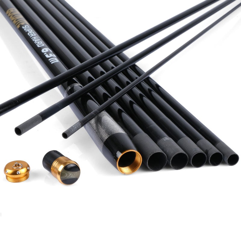 Goture Telescopic Tenkara Fishing Rod Collapsible Crappie Rods 1 Piece Portable Hand Fishing Poles Carbon Fiber Telescoping Stream Ultralight Inshore Carp Bamboo Pole Bass Trout 12 15 18 20 21 24Ft - Image 4